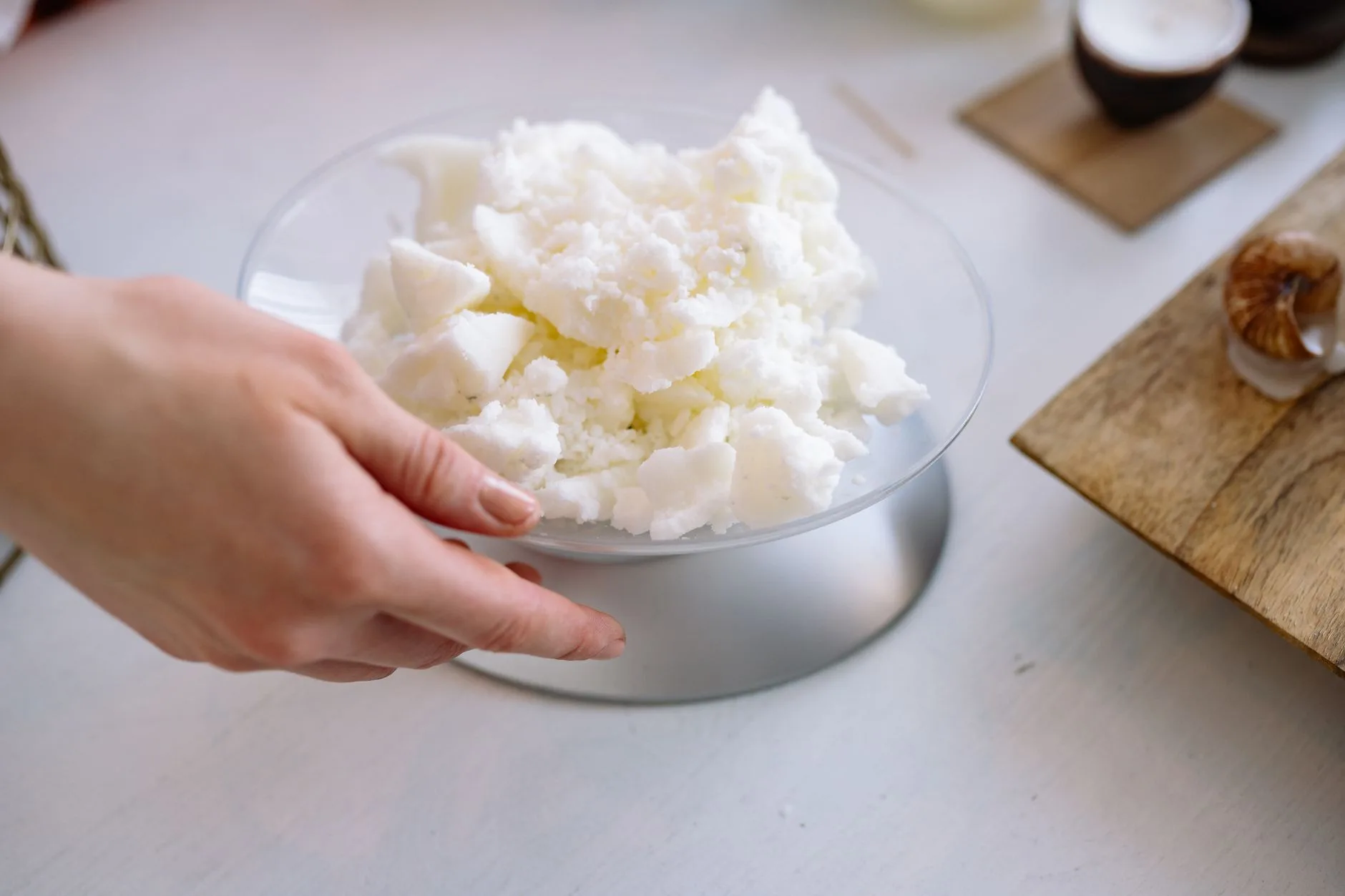 Kitchen scales weighing ingredients for meal prep